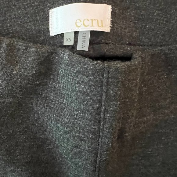 Ecru Charcoal Skinny Stretch Pants - Picture 4 of 9